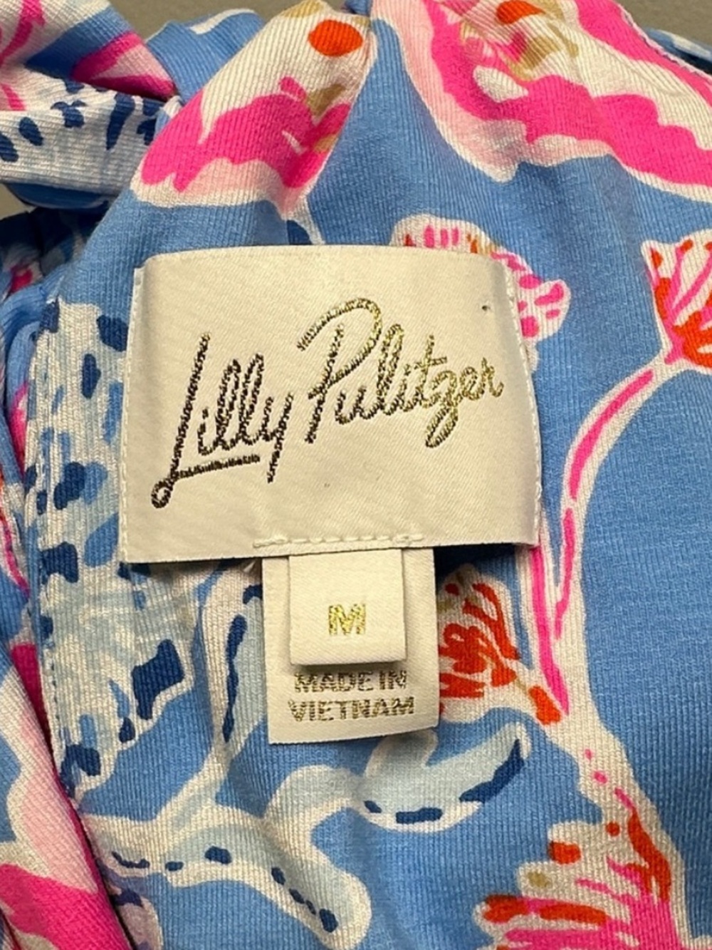 Lilly Pulitzer Camri Halter Romper Floral Multi Bahamian Rhapsody Blue Medium - Picture 6 of 6